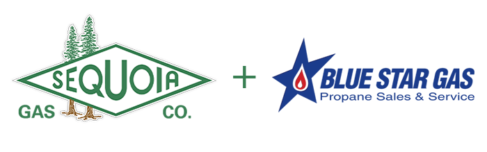 The Sequoia Gas Company and Blue Star Gas Company logos