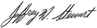 Jeff Stewart's signature